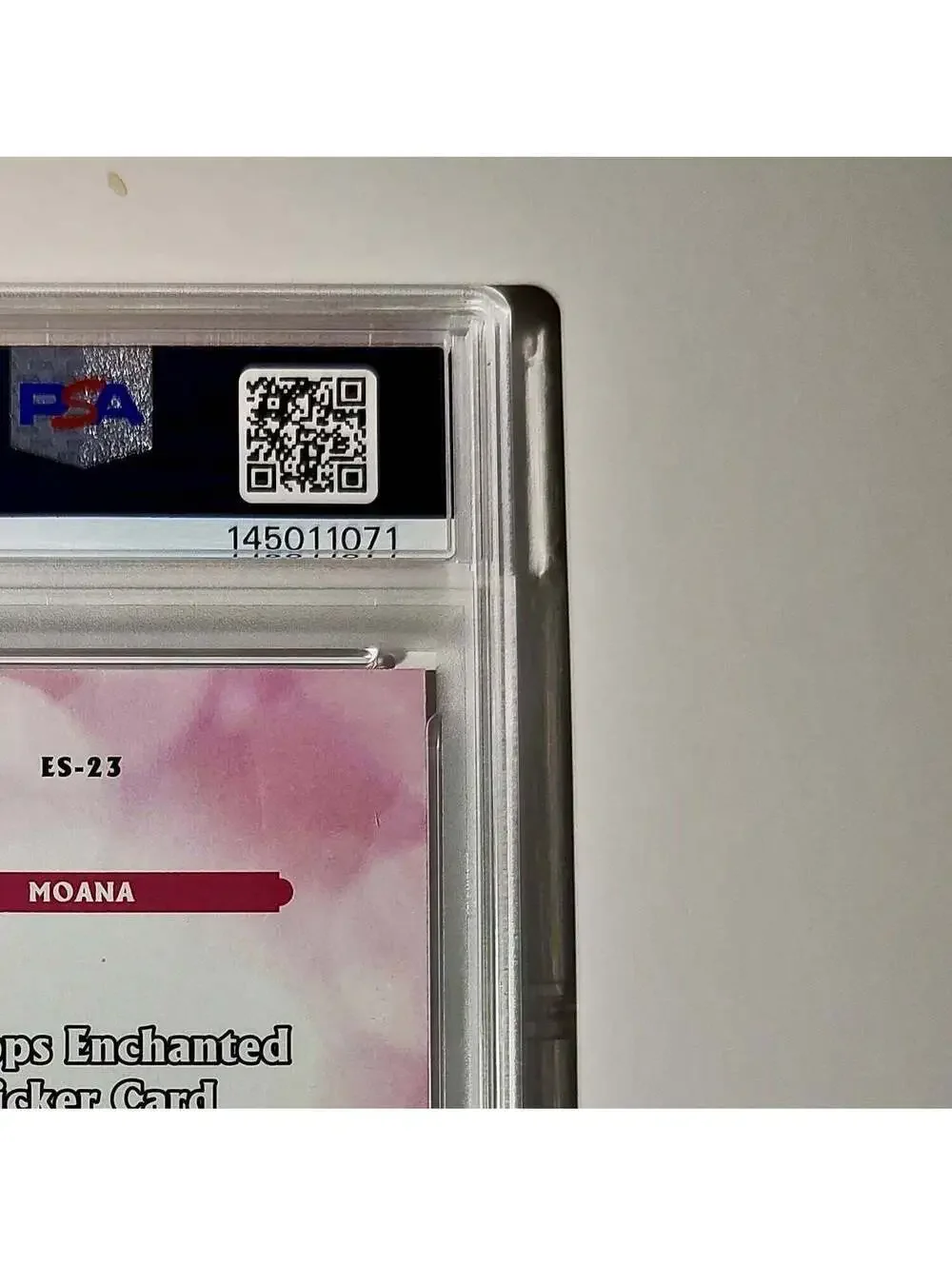 Moana 2025 Topps Disney #ES-23 Enchanted Sticker Card Moana PSA 9